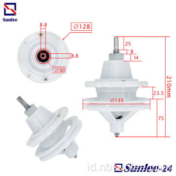 Gearbox mesin cuci Poros persegi 8mm